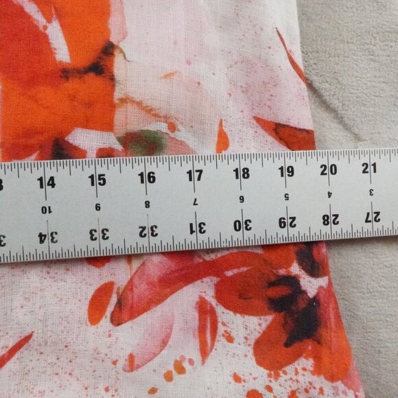 allegra masetti firenze Linen Maxi Dress Womens Small Floral Multi Color - Picture 7 of 10